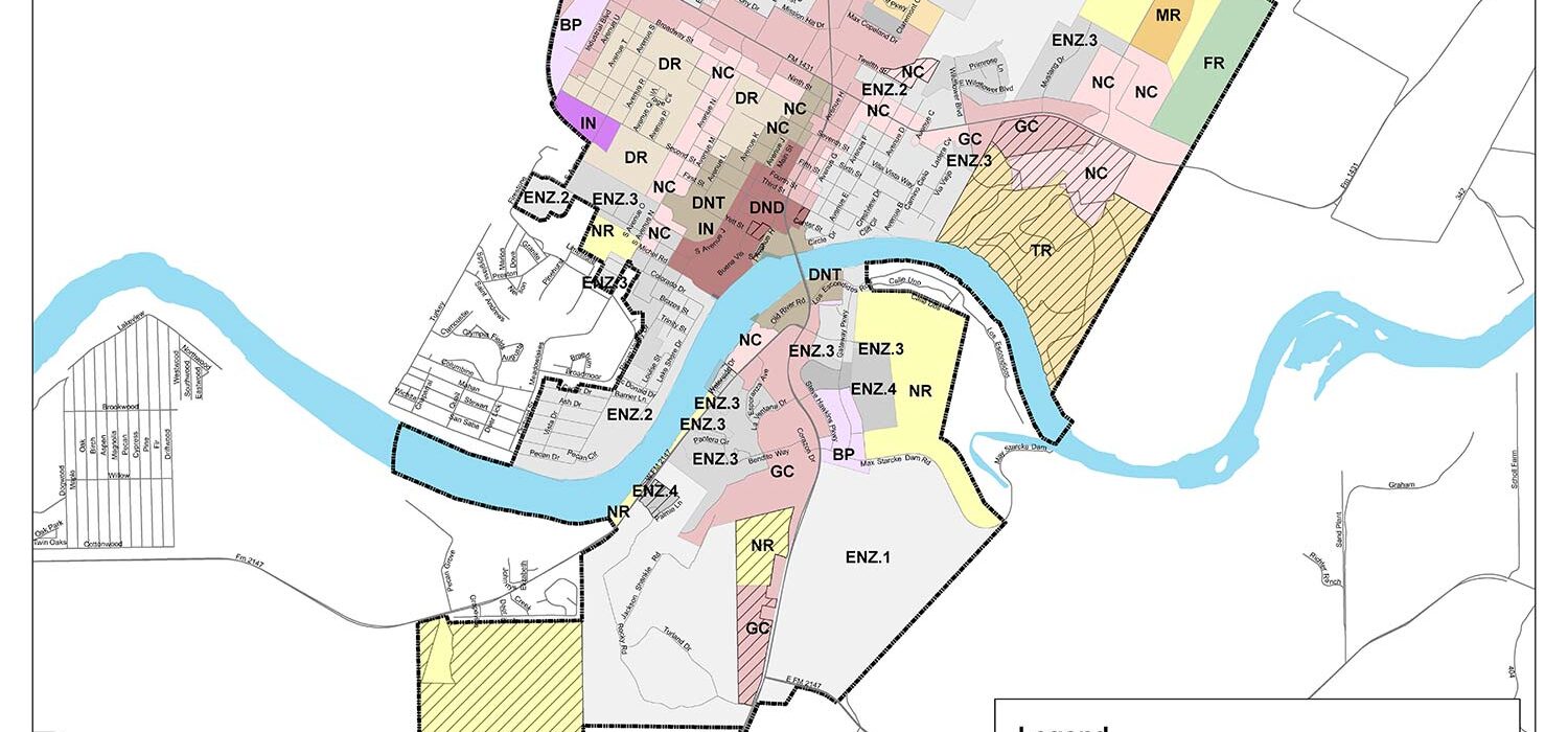 map Marble Falls Development Code Texas